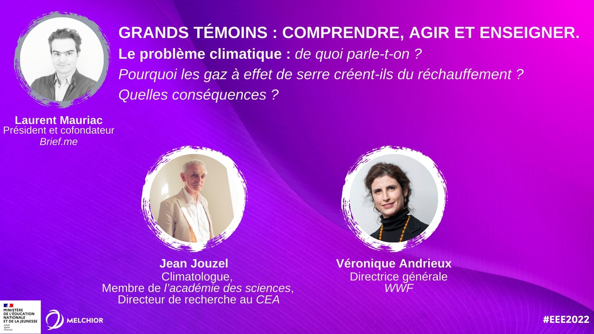 MODULE 1 : GRAND TÉMOIN : COMPRENDRE, AGIR ET ENSEIGNER. Le problème climatique : de quoi parle-t-on ? Pourquoi les gaz à effet de serre créent-ils du réchauffement ? Quelles conséquences ? 