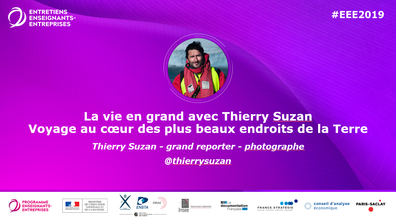 Venez échanger avec Thierry Susan, grand reporter, photographe :  Récit de vie « Être grand reporter : entre mythe et réalité » Décryptage de photos exceptionnelles Echange avec les participants