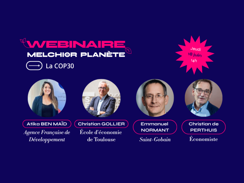 Webinaire COP30 - Visuel carrousel Melchior