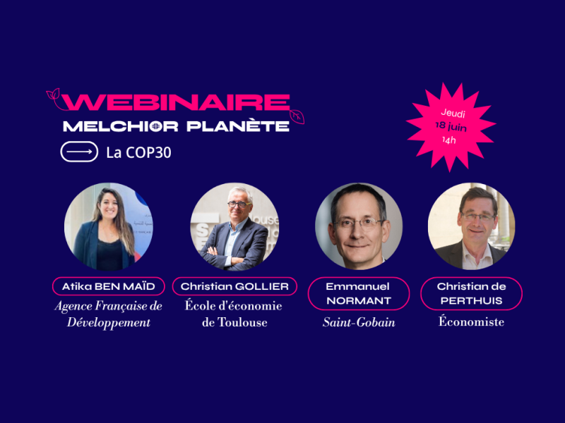 Webinaire COP30 - Visuel carrousel Melchior