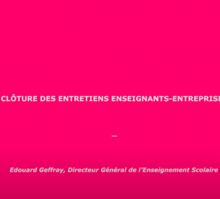 Clotûre des Entretiens Enseignants-Entreprises 2021